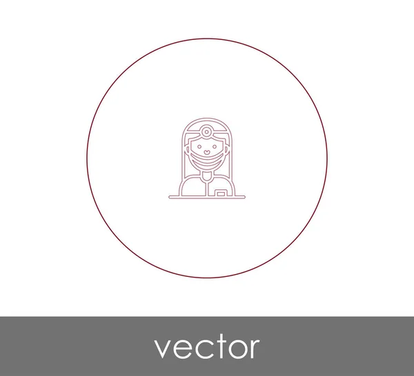 Icono Del Médico Logotipo Ilustración Del Vector — Vector de stock