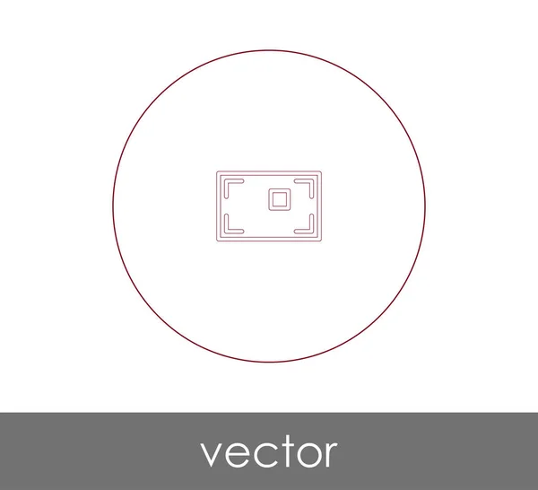 Icono de enfoque de cámara — Vector de stock