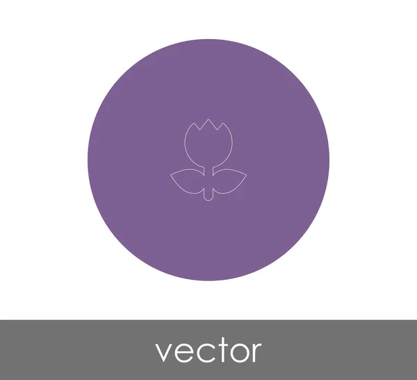 Ícone Flor Para Web Design Aplicações — Vetor de Stock