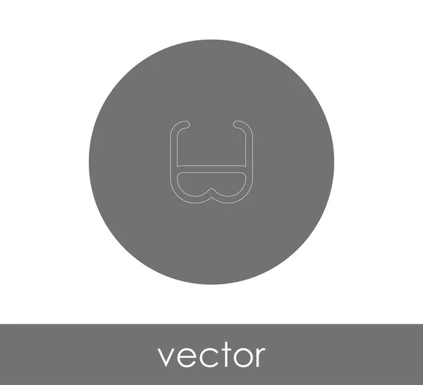 Brille Zeichen Symbol Vektorillustration — Stockvektor