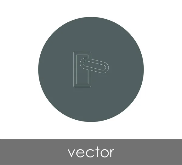 Ícone Maçaneta Logotipo Ilustração Vetorial —  Vetores de Stock