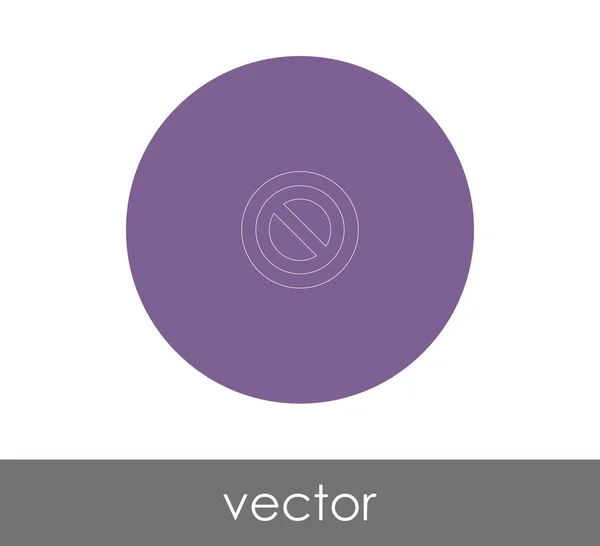 Verbotenes Zeichen Symbol Für Webdesign Und Anwendungen Vektorillustration — Stockvektor