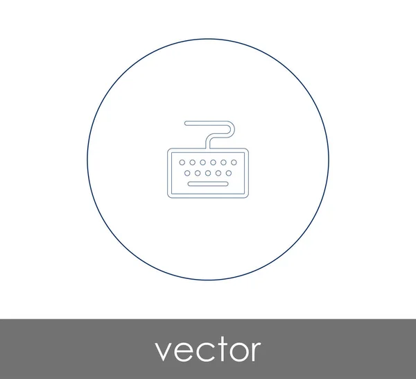 Icono Del Teclado Vector Ilustración — Vector de stock