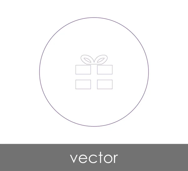 Gift Icon Vector Illustration — Stock Vector