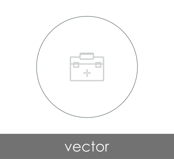 Erste Hilfe Set Icon Vektor Illustration — Stockvektor