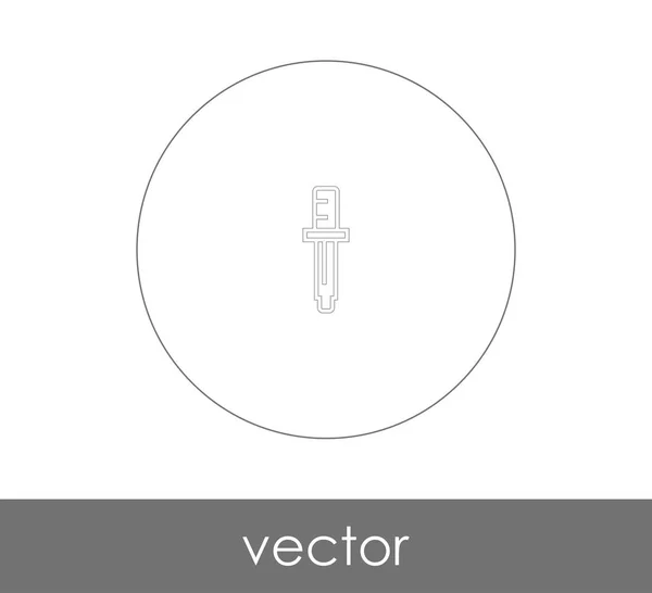 Pipette Web-Symbol — Stockvektor