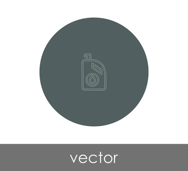 Icono Lata Combustible Para Diseño Web Aplicaciones Ilustración Vectorial — Vector de stock