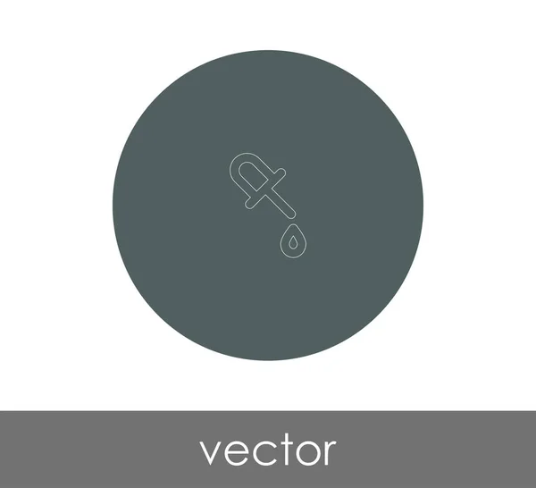 Pipette Web-Symbol — Stockvektor