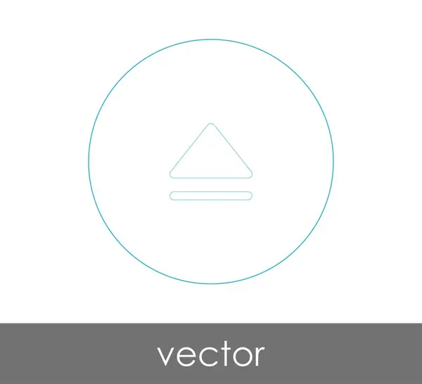 Vektor Illustration Design Des Auswurfsymbols — Stockvektor