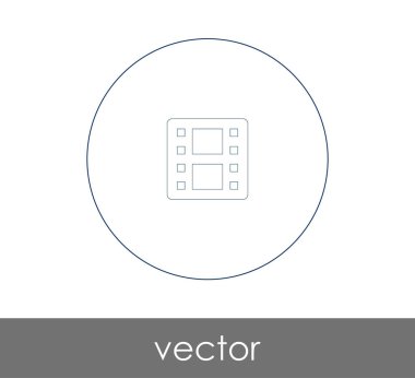 Video simgesinin vektör illüstrasyonu