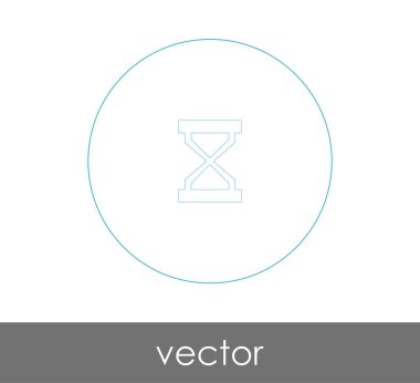 kum saati düz simgesi