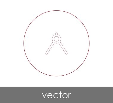 vektör çizim tasarım çizim pusula simgesini