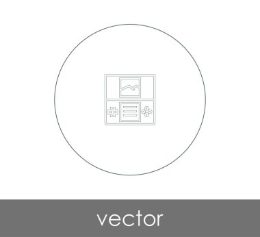 joystick simgesi vektör illüstrasyonu