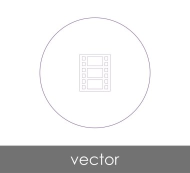 web tasarım ve uygulamaları, vektör çizim için film simgesi 