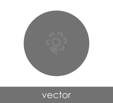 web tasarım ve uygulamalar için çiçek simgesi