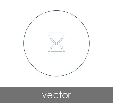 kum saati düz simgesi