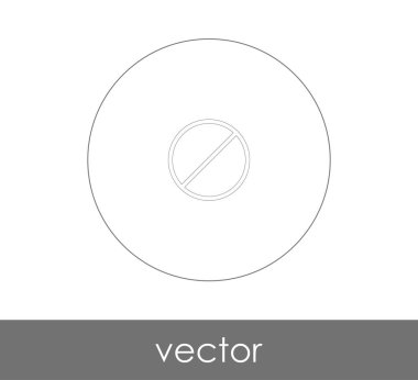 web tasarım ve uygulamaları, vektör illüstrasyon işareti simgesi yasak 