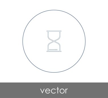 kum saati düz simgesi