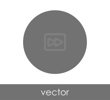 web tasarım ve uygulamaları, vektör çizim için hızlı ileri simgesi 