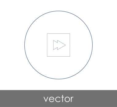 web tasarım ve uygulamaları, vektör çizim için hızlı ileri simgesi 