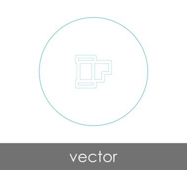 web tasarım ve uygulamaları, vektör çizim için film simgesi 