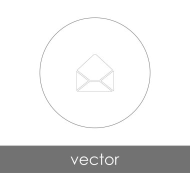 zarf simgesi vektör illüstrasyonu