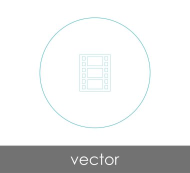 web tasarım ve uygulamaları, vektör çizim için film simgesi 