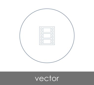 web tasarım ve uygulamaları, vektör çizim için film simgesi 