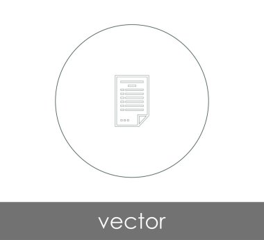 web tasarım ve uygulamaları, vektör çizim için belge simgesi 