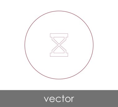 kum saati düz simgesi