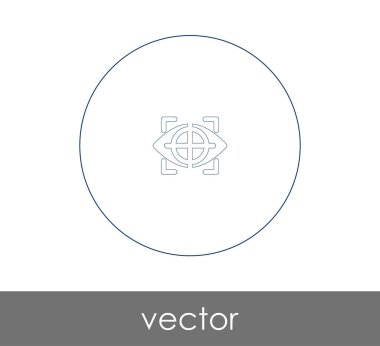 göz grafik simgesini, vektör çizim