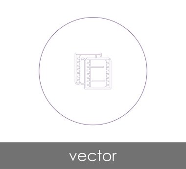 web tasarım ve uygulamaları, vektör çizim için film simgesi 