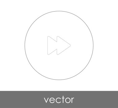 web tasarım ve uygulamaları, vektör çizim için hızlı ileri simgesi 