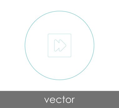 web tasarım ve uygulamaları, vektör çizim için hızlı ileri simgesi 