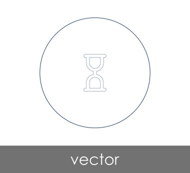 kum saati düz simgesi