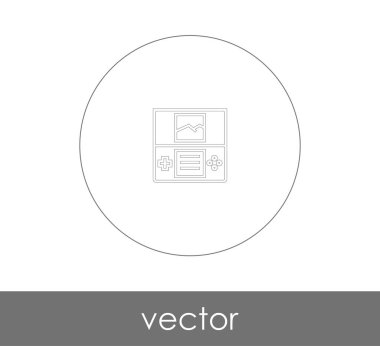 joystick simgesi vektör illüstrasyonu