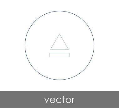 vektör çizim tasarımını çıkarma simgesini