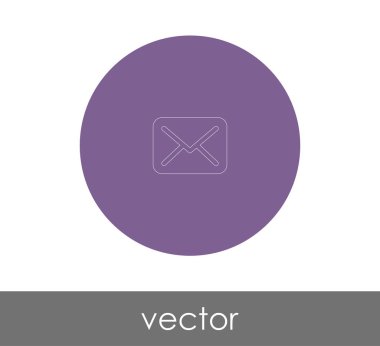 zarf simgesi vektör illüstrasyonu