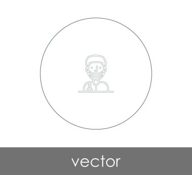 Doktor Simge vektör illüstrasyonu