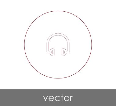 Çağrı Merkezi, ses kulaklık kutsal kişilerin resmi, vektör çizim için kulaklık simgesi