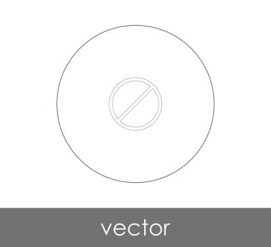 web tasarım ve uygulamaları, vektör illüstrasyon işareti simgesi yasak 
