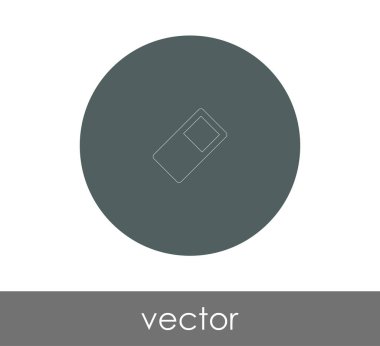 Silgi Kırtasiye Simge, vektör çizim