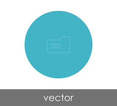 web tasarımı, vektör çizim için klasör simgesi 