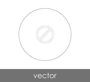 web tasarım ve uygulamaları, vektör illüstrasyon işareti simgesi yasak 