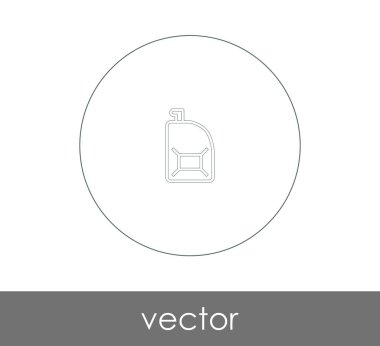 yakıt tenekesi simgesine web tasarım ve uygulamaları, vektör çizim için 