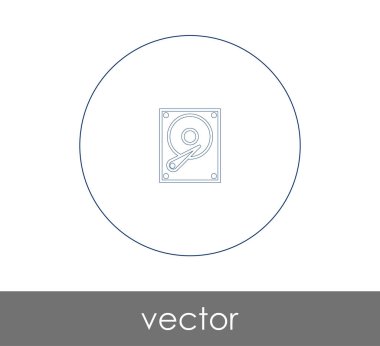 vektör çizim tasarım sabit disk simgesi