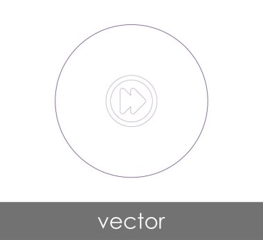 web tasarım ve uygulamaları, vektör çizim için hızlı ileri simgesi 