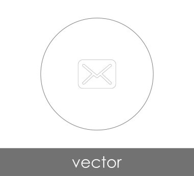 zarf simgesi vektör illüstrasyonu