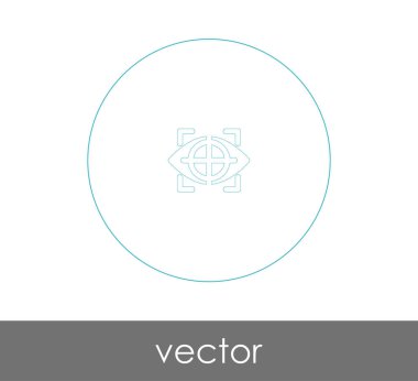 göz grafik simgesini, vektör çizim