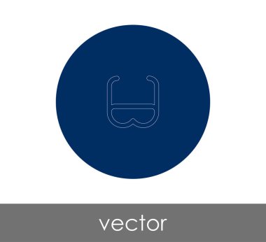 gözlük simgesi vektör illüstrasyonu